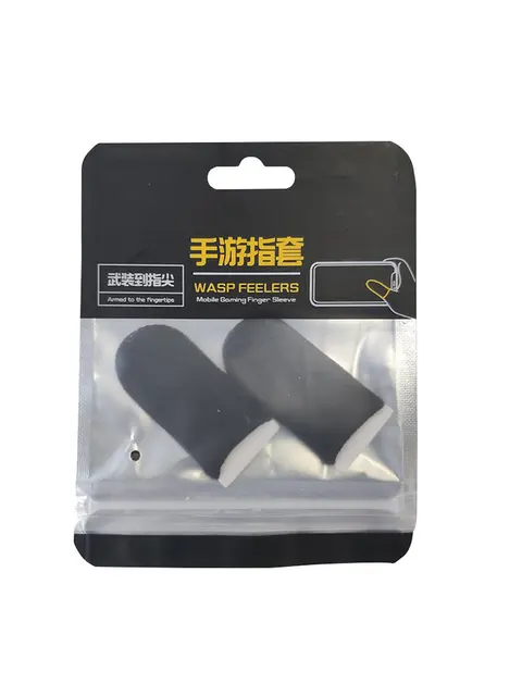 Gaming Finger Sleeve Game Controller Sweatproof Gloves Breathable Fingertips For Mobile Games Touch Screen Finger Cots Cover as show