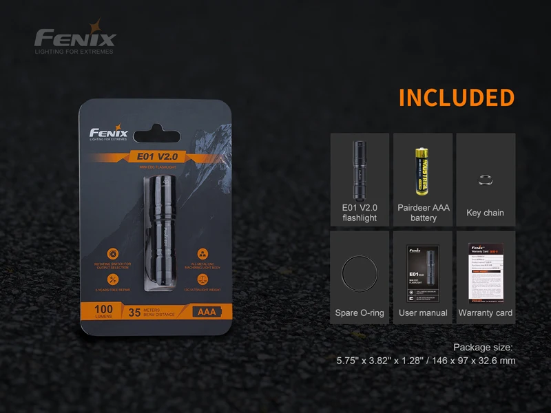 Fenix E01 V2.0 Mini Keychain Flashlight (20)
