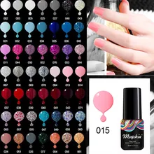 Maphie Черный Цвет УФ-гель для ногтей 6 мл дизайн ногтей замочить от УФ лак для ногтей Полупостоянный светодиодный гель для ногтей эмаль