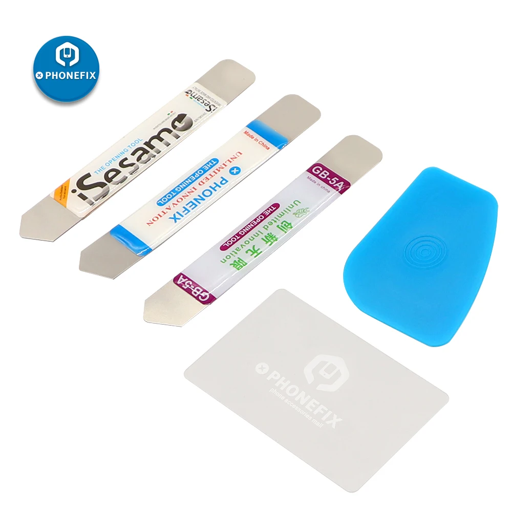 

PHONEFIX Pry Blade Plastic Card Phone Screen Opening Scraper for iPhone Samsung Mobile Phone Tablet Screen Teardown Repair Tool