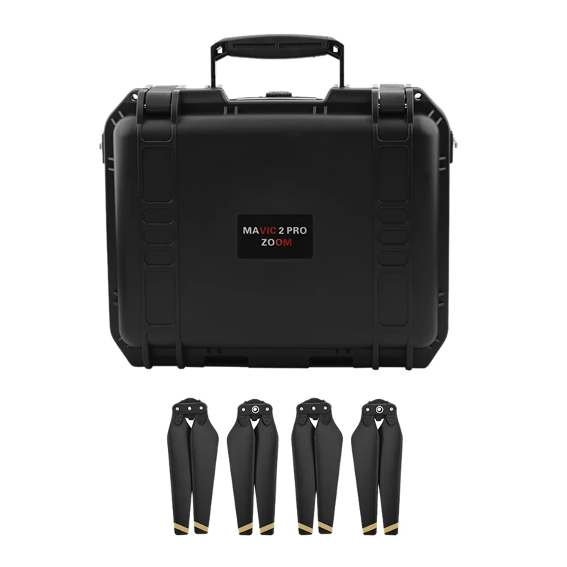 

8330 Propeller + Waterproof Storage Box Travel Portable Carrying Case Compatible for Dji Mavic 2 Pro/Dji Mavic 2 Zoom Drone
