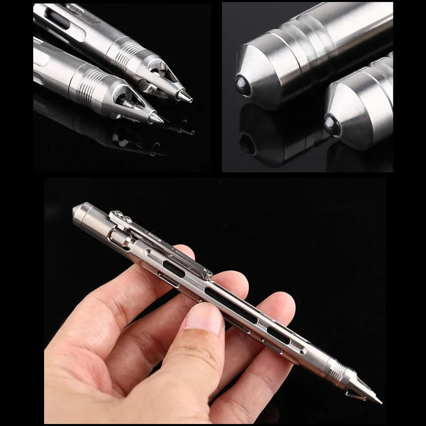 Titan Taktische Bleistift Gel Ink Pen Multi Funktion Selbstverteidigung Business Schreiben Stift Außen EDC Werkzeug Sammlung Stift Geschenk