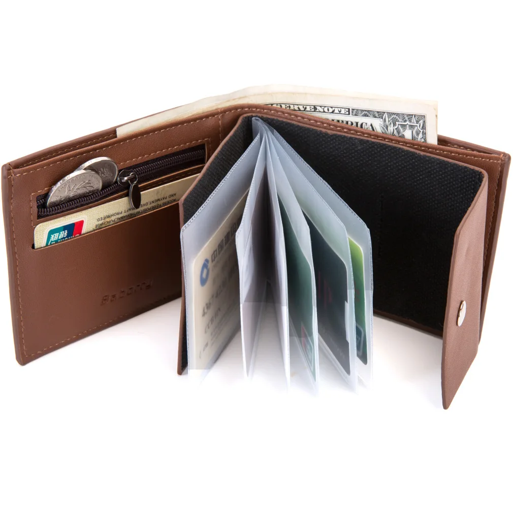 

Hot Selling Men New Style Wallet Wallet Short Wallet Men's RFID Plastic Card Package