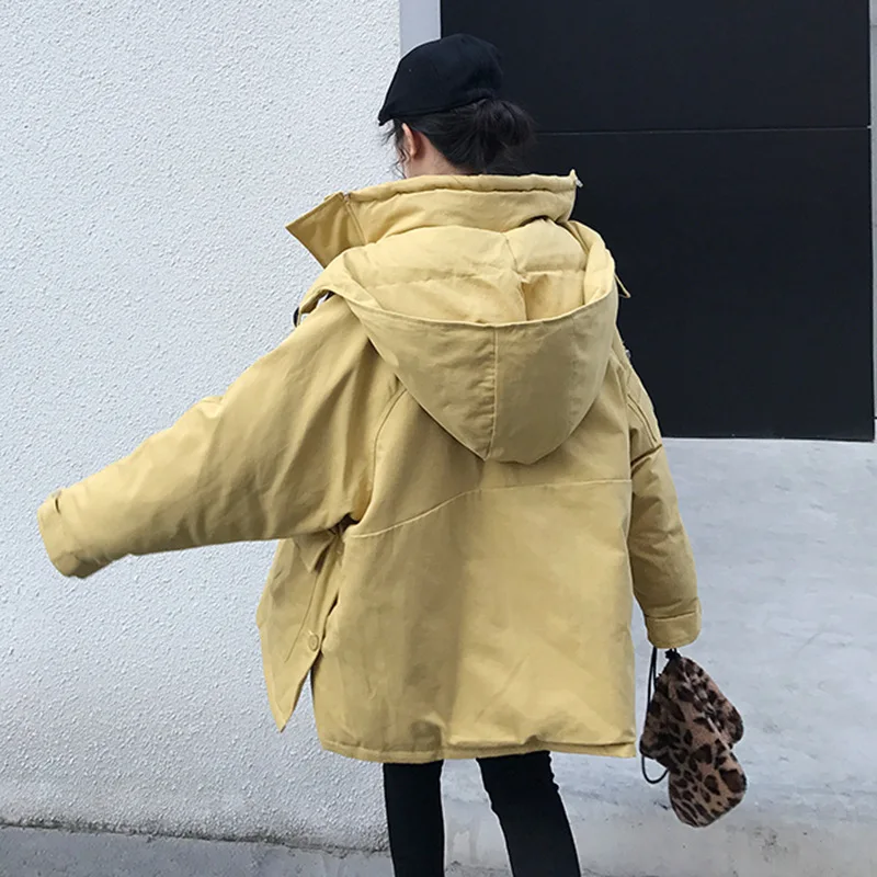 

Winter New Style Korean-style Loose And Plus-sized Slimming Thick Warm Coat CHIC Hong Kong Style Cotton-padded Clothes Cotton Co