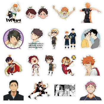 

100Pcs/Pack Cartoon Anime Haikyuu Stickers Funny Skateboard Laptop Guitar Waterproof Luggage Graffiti Cute Sticker Kids Toys