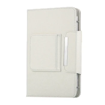

Tablet Wireless Bluetooth Keyboard Pu Leather Cover Bracket Cover White