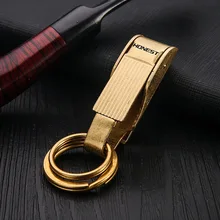 Честный натуральный продукт латунный брелок мужской простой кулон брелок Топ класс классный креативный Подарочный Брелок для ключей