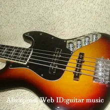 Новейшая модель; Мёд Sunburst 5 струны для электрической бас-гитары гриф из красного дерева OEM гитары Лидер продаж
