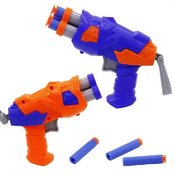 

Child Gun Toy Soft Bullet Gun Blue Eva Safe Shooting Parent-child Interactive Game Gun Child Birthday Toy Gift