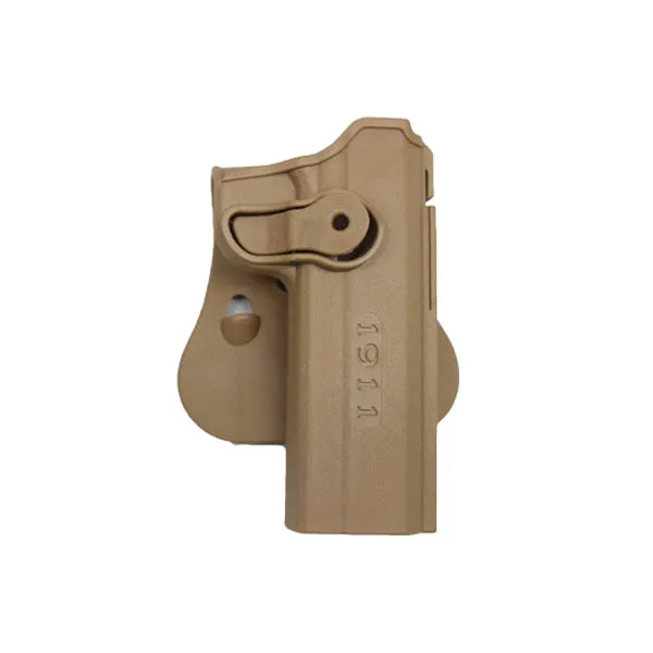 Тактический IMI пистолет кобура для Glock 17 19 сгустков 1911 M9 правая рука поясной ремень охотничий Airsoft кобура для пистолета с журнальными сумками - Цвет: TA holster for 1911