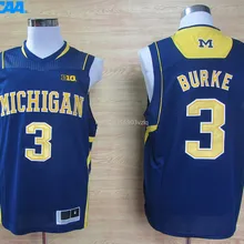 Новое поступление, высокое качество, NCAA Trey Burke#3, Спортивная футболка для колледжа, трикотажные изделия, S-XXXL