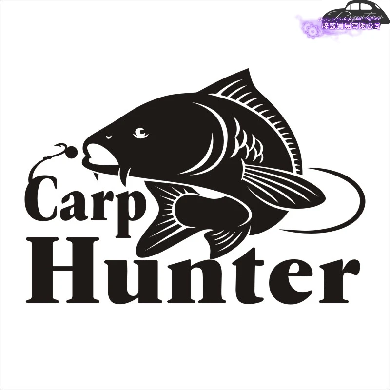 Fishing Carp Hunter Fishing Car Boat Sticker Fish Decal Posters Wall Decals Pegatina Decor MuralFisher Sticker