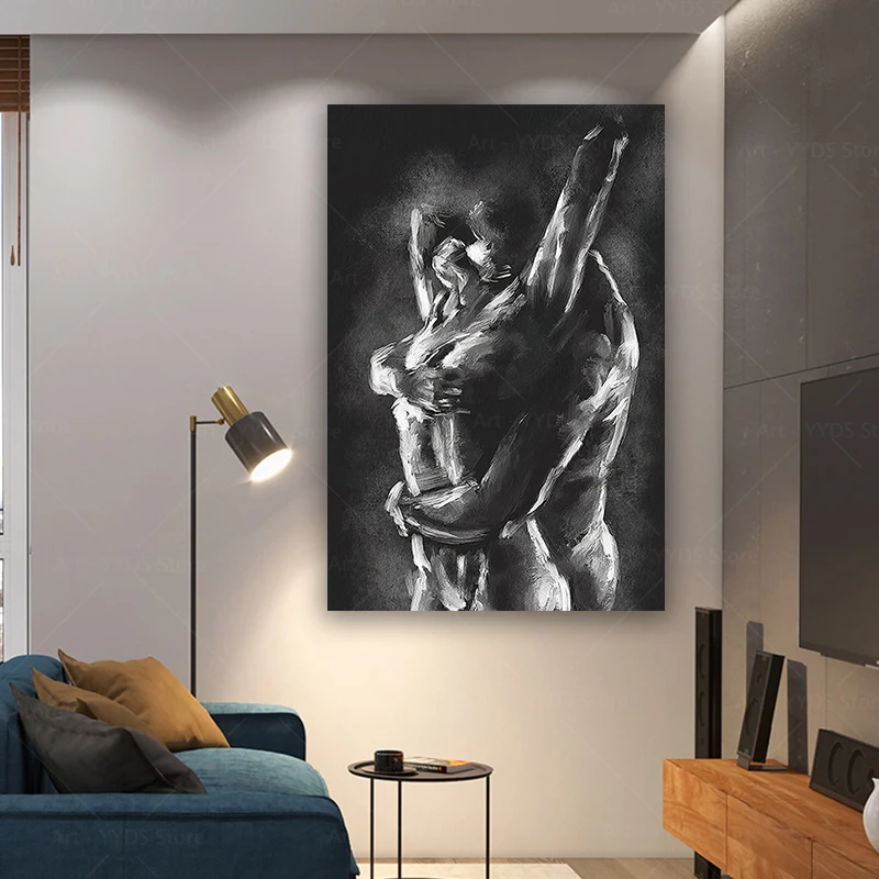 African American Wall Art Black Couple Lover Giclee Prints Pictures  Contemporary Home Decor For Living Room Bedroom Bathroom - Painting &  Calligraphy - AliExpress