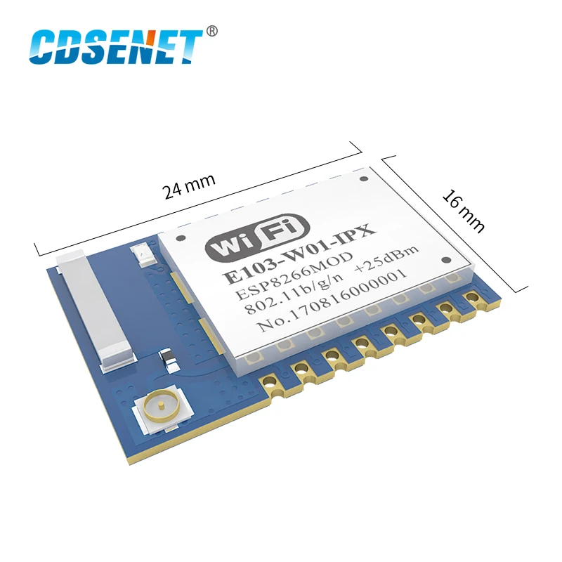 Wifi модуль ESP8266 2,4 ГГц 100 мВт приемопередатчик E103-W01-IPX ESP8266EX 100 м IPX передатчик интерфейса и приемник