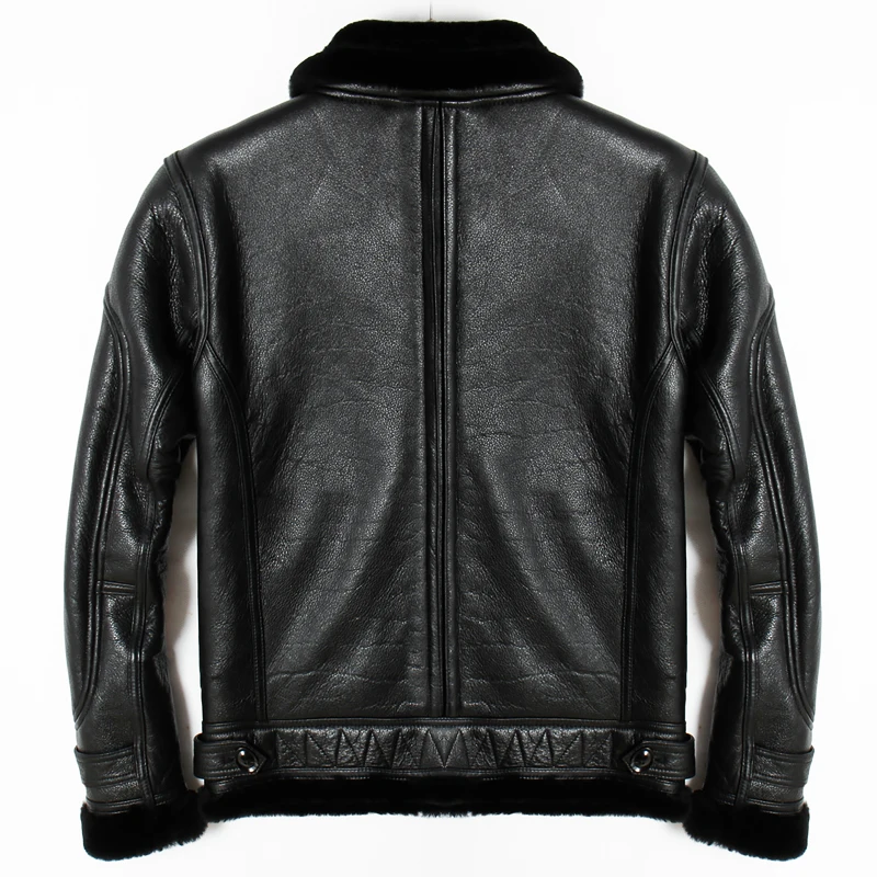 

Free shipping.Brand new mens 100% shearling Jacket,man genuine Leather jackets.winter thick sheep fur coat,soft sheepskin