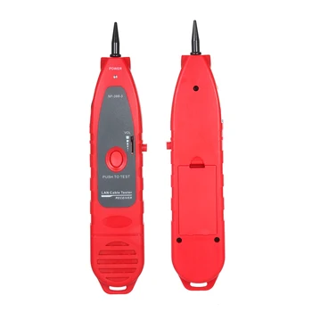 

Multi-functional LCD Network Cable Tester RJ11 RJ45 BNC Wire Length Finder Line Finder LAN Cable Tester with 8 Remote Adapters