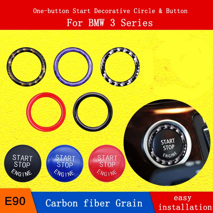 

One-button Start Decorative Circle & Button For BMW 3 Series E87 E90 E60