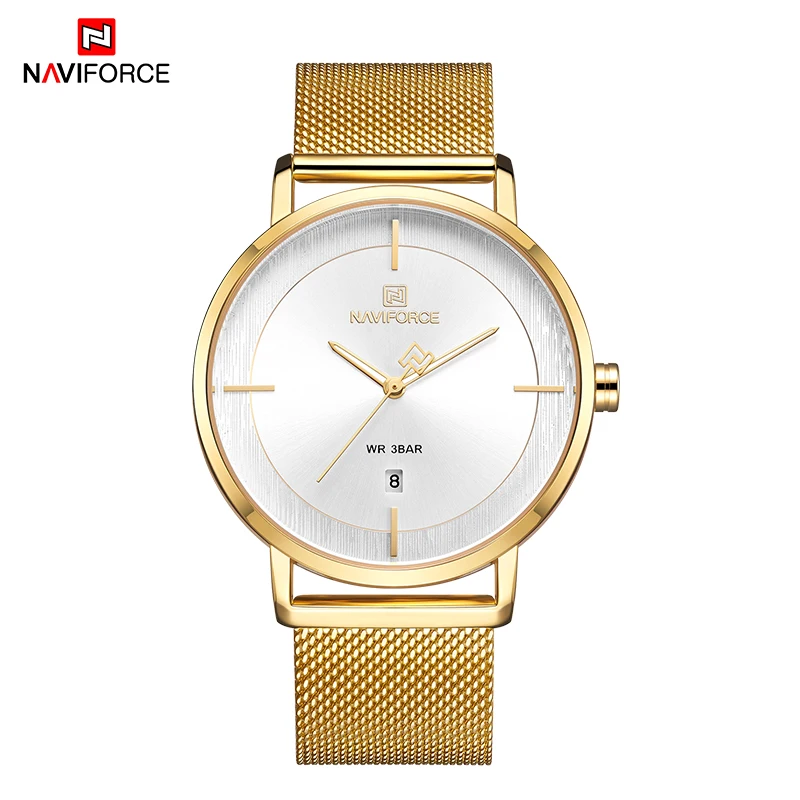 women-GW NAVIFORCE Топ люксовый бренд часы для влюбленных Кварцевые простые для мужчин и женщин набор пара часы водонепроницаемые женские часы Relogio Masculino - Цвет: women-GW