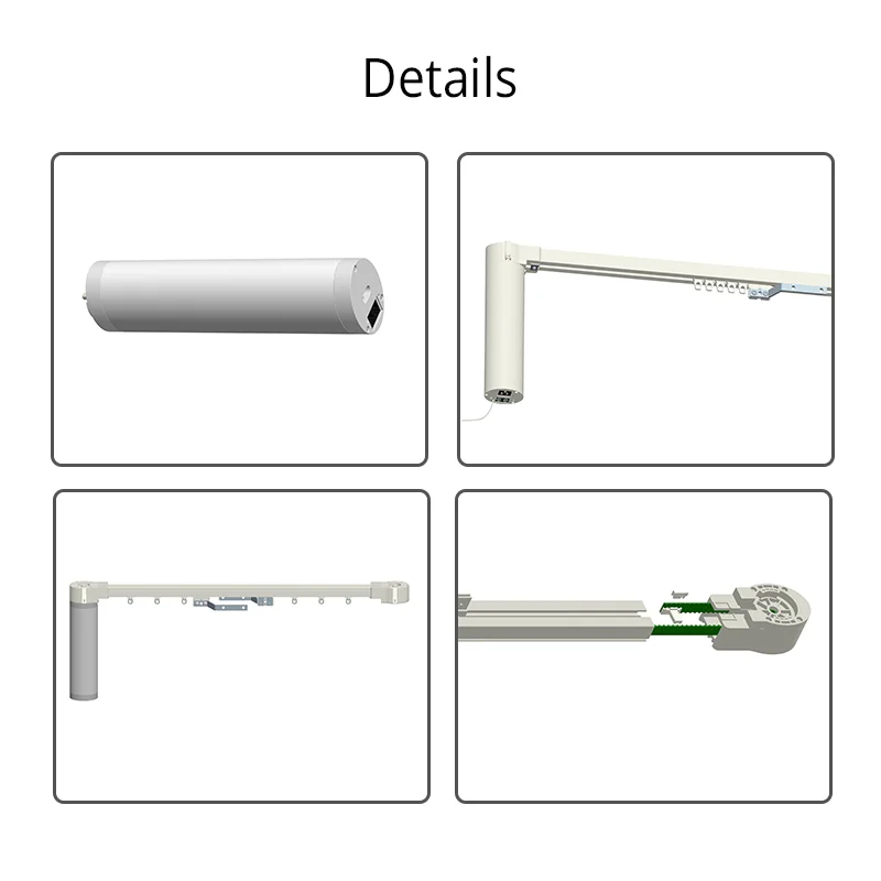 Wifi Smart Automatic Curtain Motor Track System Motorized SMART LIFE APP Remote Control Works with Amazon Alexa Echo Google Home