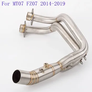 

Motorcycle Modified Slip On Exhaust Contact Middle Link Pipe For MT-07 FZ-07 MT07 MT 07 FZ 07 2014 2015 2016 2017 2018 2019