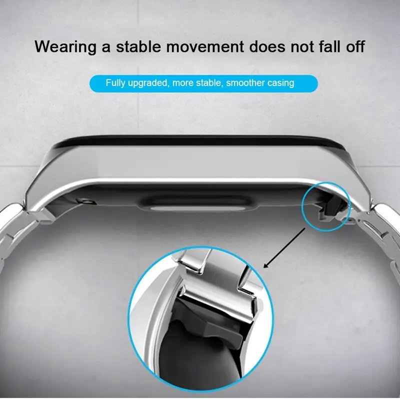 Mi lanese магнитный ремешок для xiao mi band 4 3 браслет из нержавеющей стали для xiaomi браслет сменный металлический браслет mi band 4 3