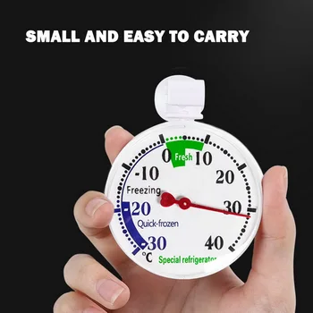 

Monitor Gauge 1pc Large Dial Fridge Freezer Thermometer Refrigerator Temperature Monitor Gauge -30-40 ℃