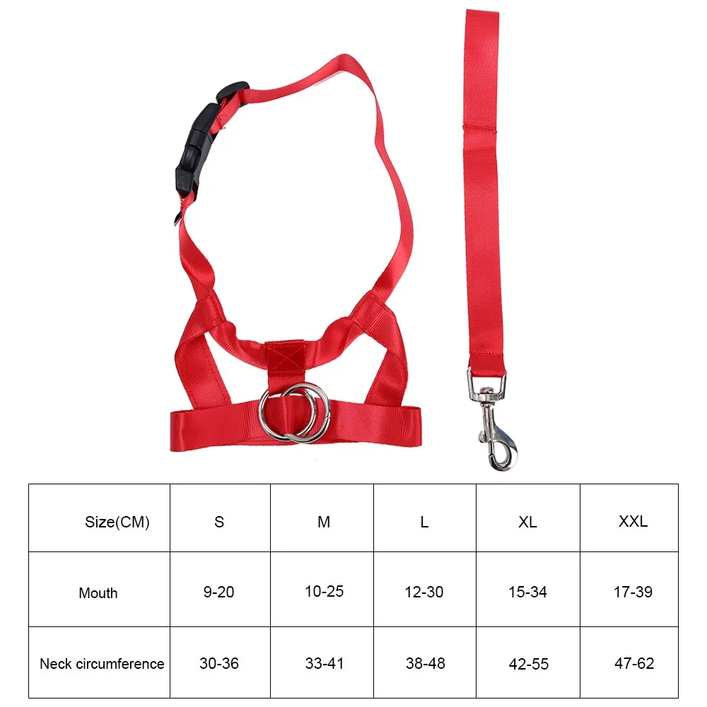 1 комплект Регулируемый Нейлоновый Поводок намордник анти кора ПЭТ
