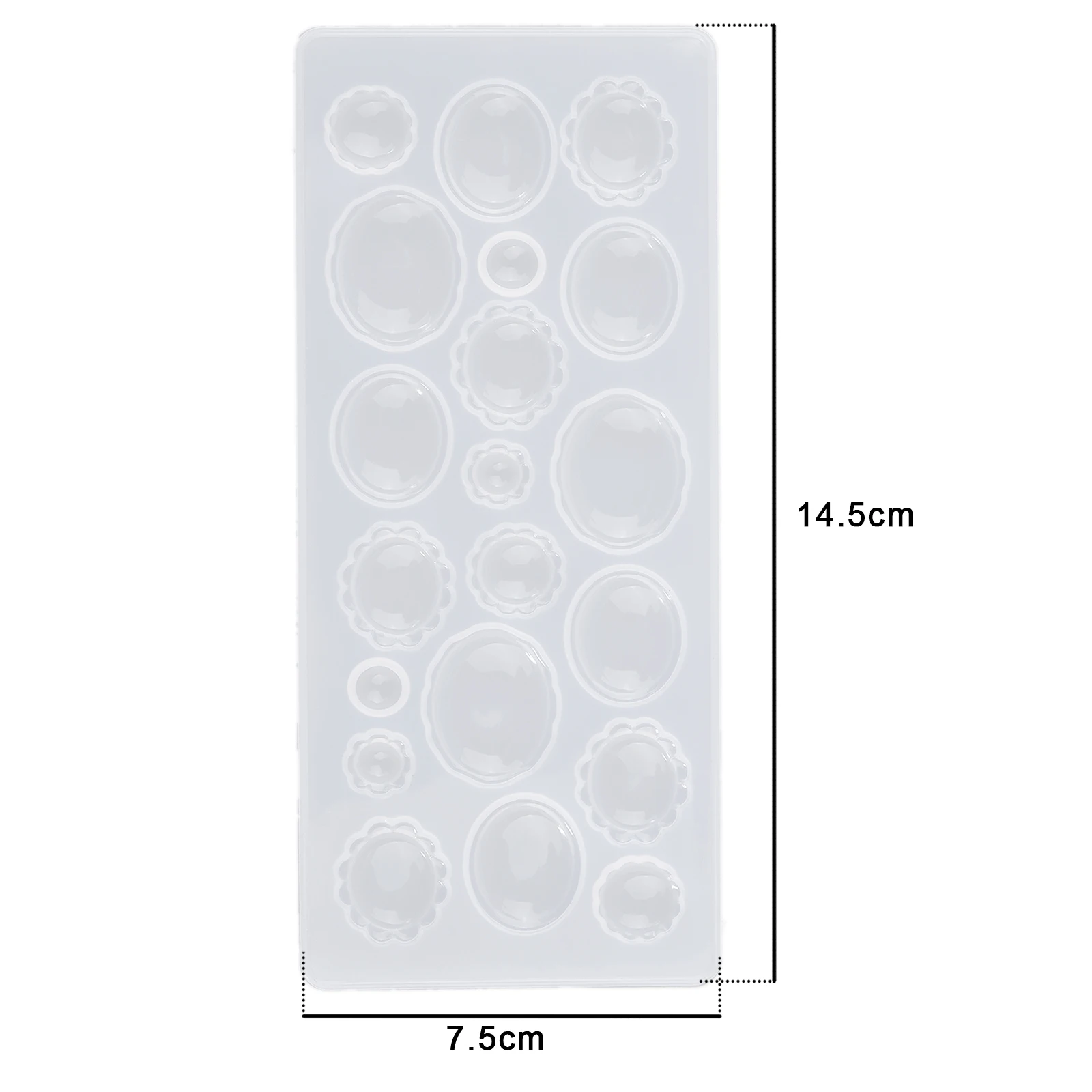 12Pcs Perle Silicone Moule Pendentif Résine Moule Rond Résine Époxy Moule Sphère Boule Moule Avec Des Trous Pour Bricolage Collier Bracelet Fabrication De Bijoux