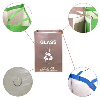 

Separate Recycling Waste Bin Bags for Kitchen Office in Home - Recycle Garbage M0XD