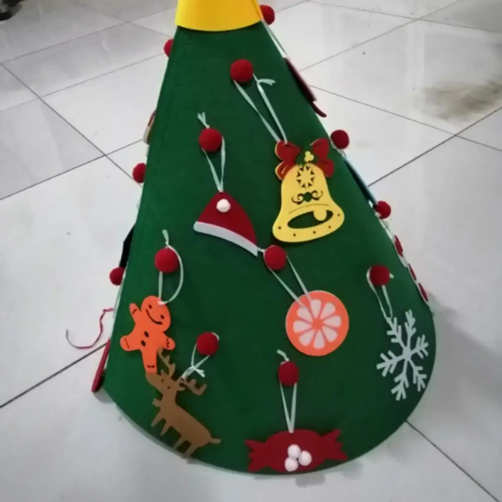 Войлочная Рождественская елка DIY подарок Нетканая Рождественская шляпа Рождественское украшение для дома кулон год