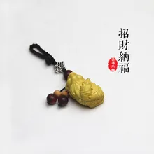 Boxwood брелок для ключей автомобиля резные Lucky Hannaford приносит ключ безопасности подвеска с героем Аниме подарок Xhhy21