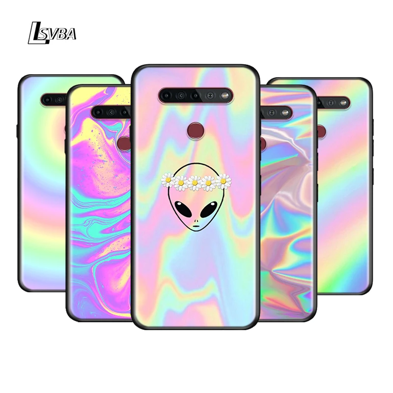 Gradient Rainbow Laser For LG K22 K71 K61 K51S K41S K30 K20 2019 Q60 V60 V50S V50 V40 V35 V30 G8 G8S G8X ThinQ Phone Case