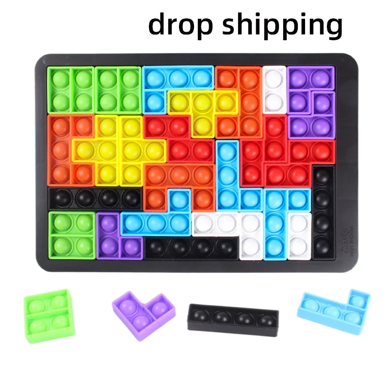 

Children's toys, rodent-killing pioneer Tetris puzzle, children's board games, puzzle decompression silicone toys