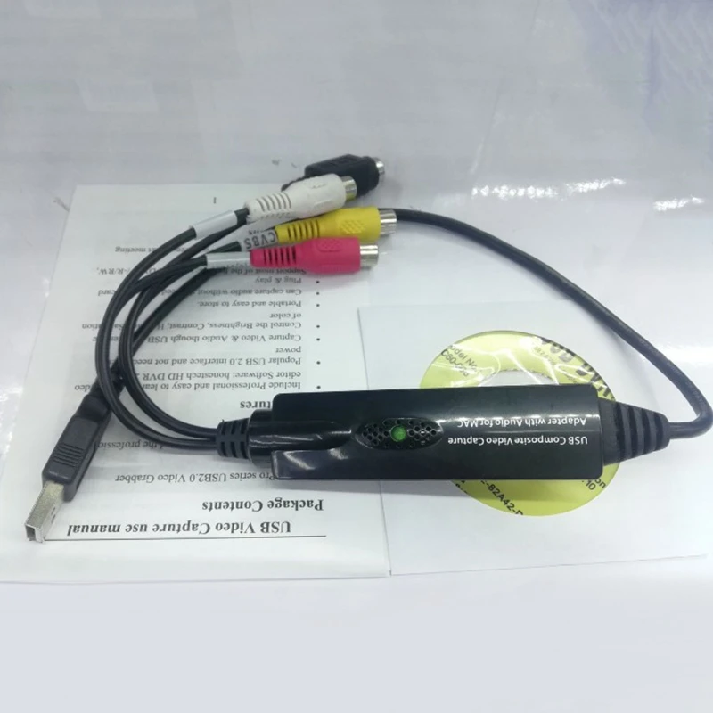 USB Видео Аудио захвата рекордер Адаптер карты DC60 + для Vista64/Win7/8/10/Mac OS|Карты видео- и