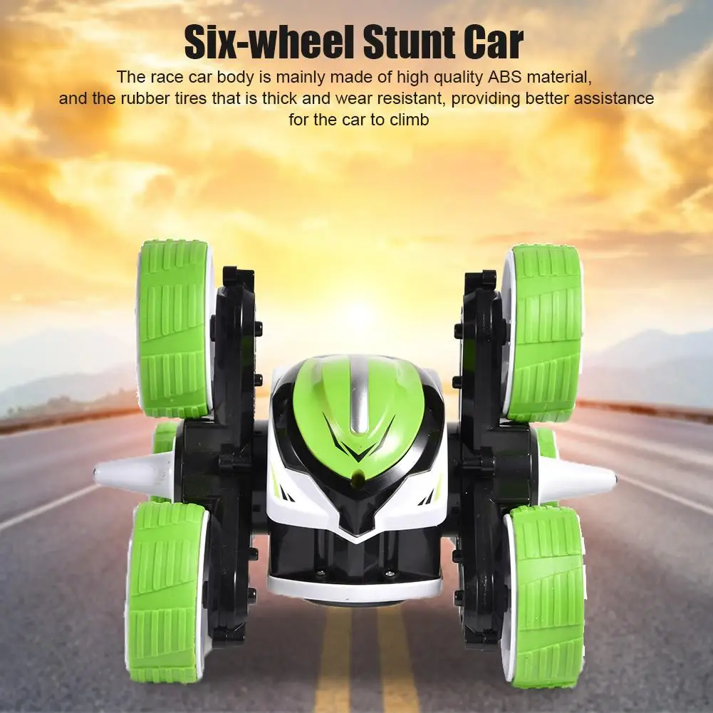 

2.4G Wireless 6-wheel RC Stunt Car 4-channel 360 Degrees Tumbling Vehicles Remote Control Car Toys for Boys Girls