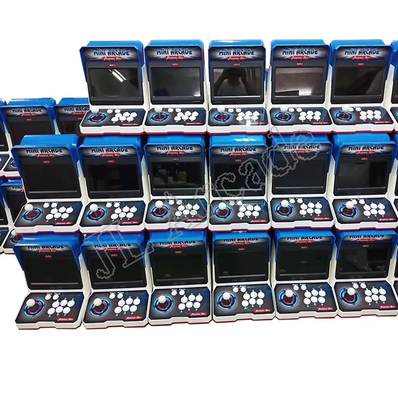 

2019 Pandora Box 6 plastic mini arcade bartop 2 player fighting arcade machine 1300 in 1 arcade games can add fba mame ps1 3d