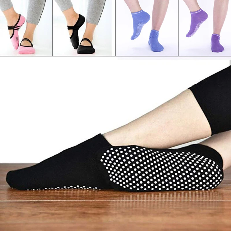 

Women Yoga Pilates Ballet Socks Anti-Slip Cotton Sports Dance Sock Home Gym Fitness Protector