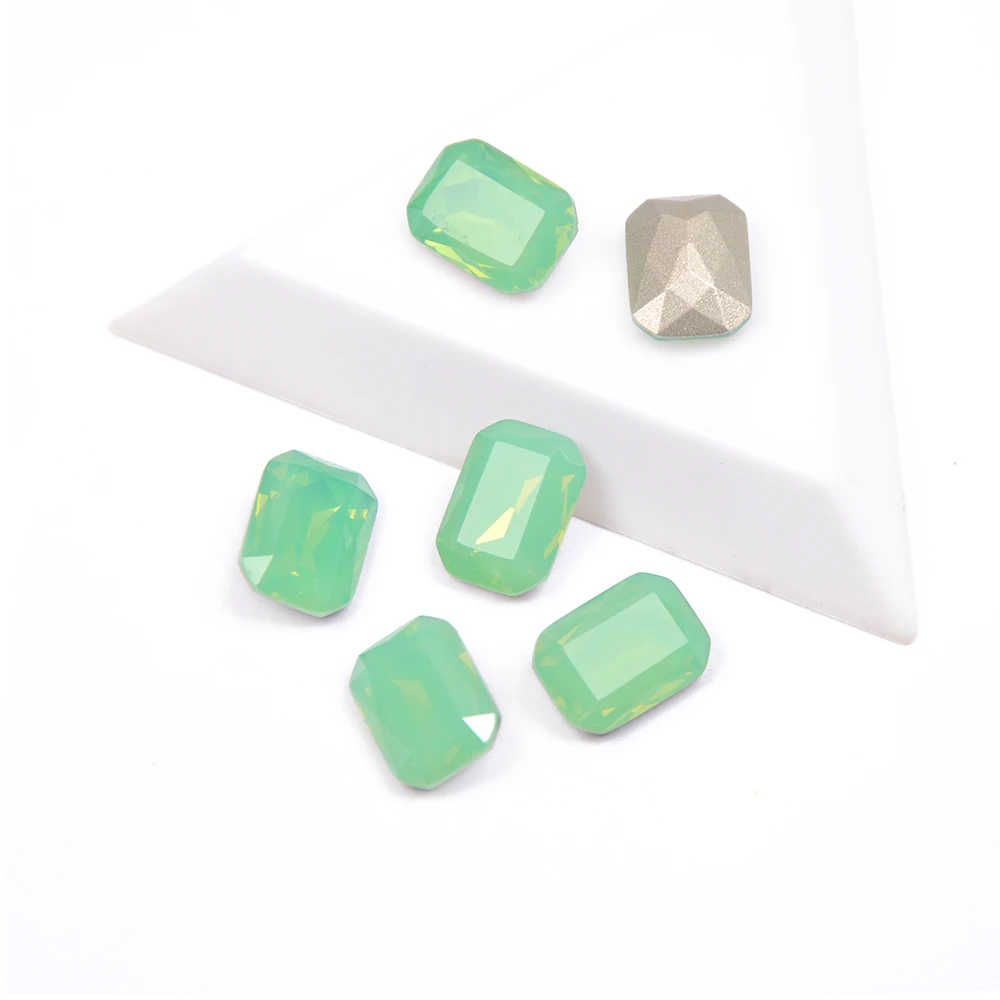 

YANRUO 4627 High Quality Nails Rhinestone Pacific Opal Color Octagon Shape Popular Crystal Glass Rhinestones For 3D Nail Art Gem
