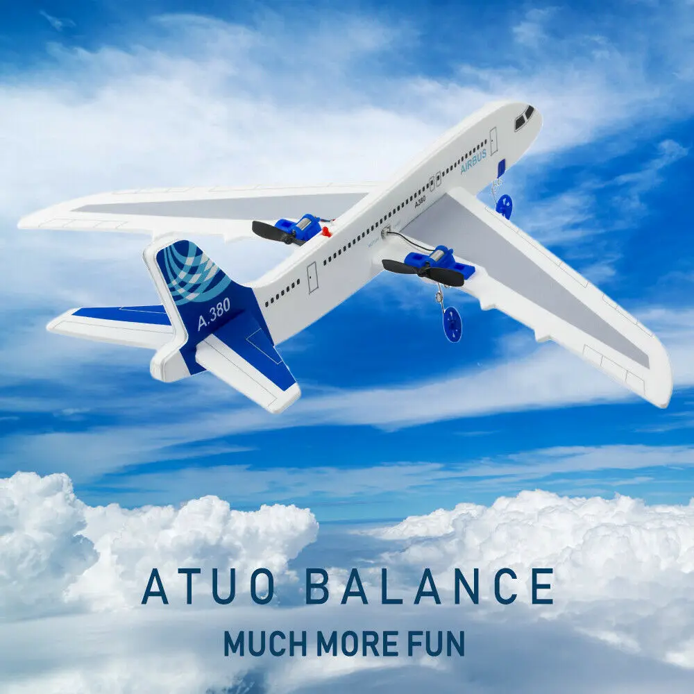A380 2.5CH Remote Control EPP RC Airplane Glider DIY Aircraft Kids Gift BOY 