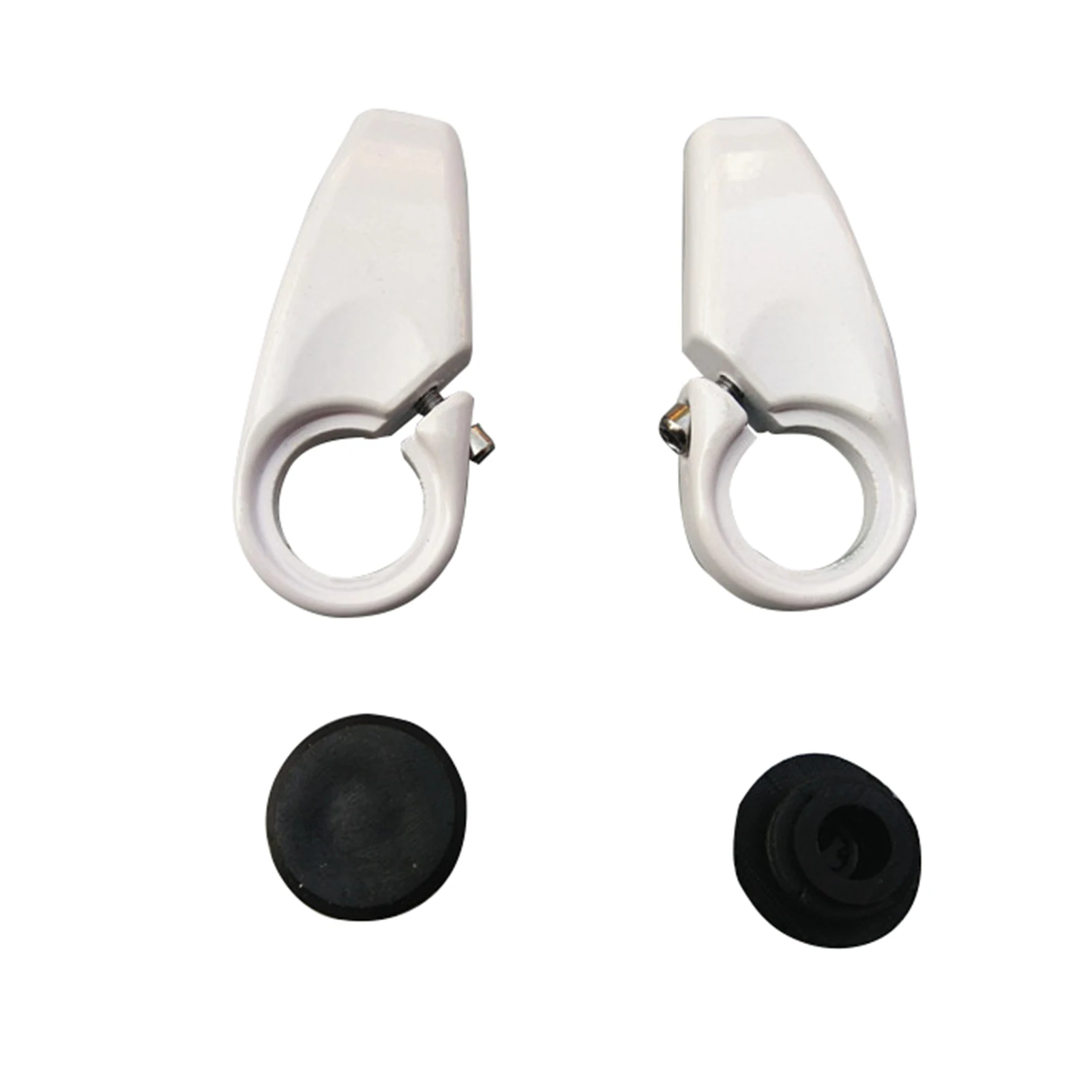 1 Pair Cycling Aluminum Alloy Bike Lock-on Horn Bicycle Deputy Vice Handlebar