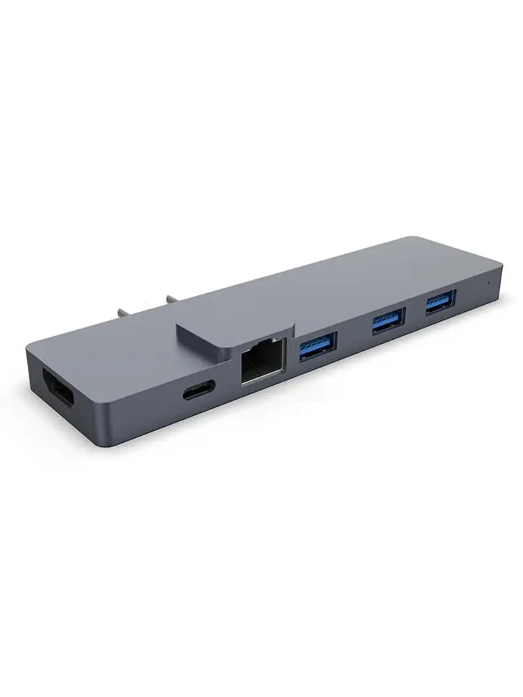 Универсальный Стиль USB C концентратор адаптер с гигабитным Ethernet 4K двойной тип-c концентратор на 3 порта USB 3,0 SD Micro Card Reader