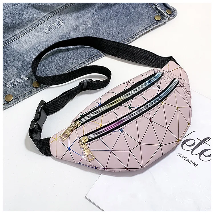 Sac De Cuisse Holographique | Harnais De Jambe Pour Femme | Poche De Taille Extérieure | Carnaval Randonnée Voyage Sac Banane Avec Sangles Réglables, Bleu, One Size, Sac De Cuisse Standard