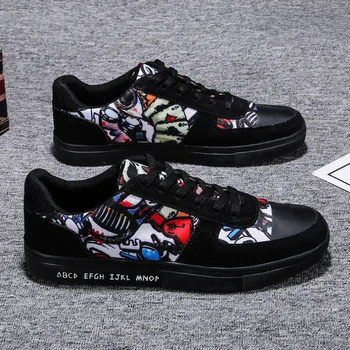 

Stitching Spring Newest Loafers Casual Shoes For Men Fashion Men's Sneakers Leather Air Cushion Shoes Tide Rubber Sole Shoes