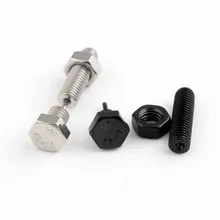 Серебряный черный цвет нержавеющая сталь длинный гвоздь Винт Шпилька-Сережка для пирсинга для женщин и мужчин Ухо Пирсинг Мода Панк ювелирные изделия