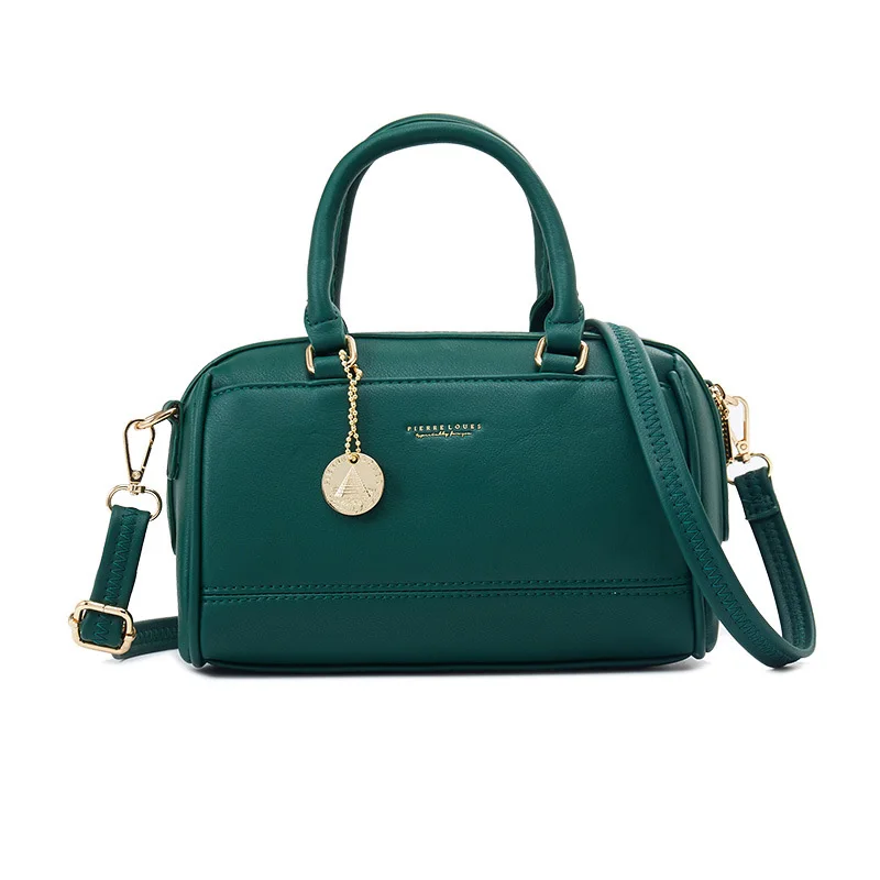 Высокое качество, Бостонская сумка, мягкая кожа, женская сумка через плечо, сумка-мессенджер, Bolsa Sac, Женская длинная Сумка-тоут, Женская Ручная сумка, MEW - Цвет: Green