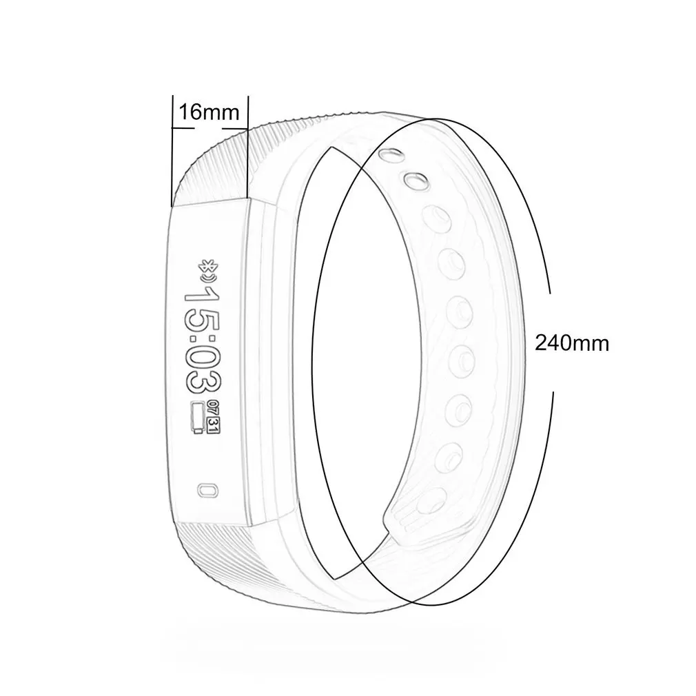 Водонепроницаемый смарт-браслет Smartband 4,0 с 0,86 дюймовым OLED сенсорным экраном мониторинг сна подсчет шагов