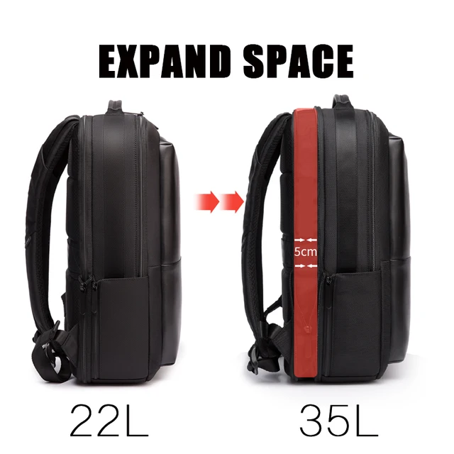 BANGE Professional Men Business Backpack Waterproof Travel Backpack 15.6'Laptop Backpack School Bag Office Men Backpack 2
