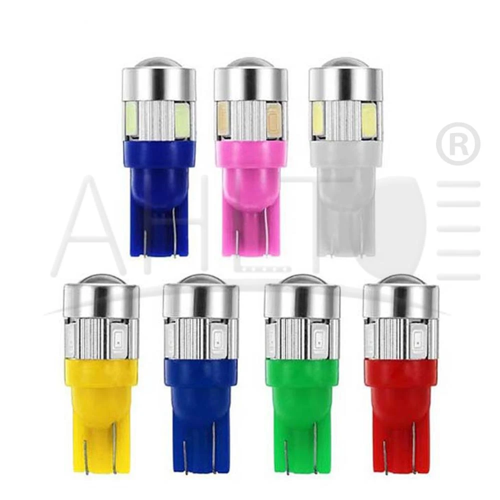 Светодиодный автоматический поворотный сигнал T10 W5W 5630 6SMD 1 шт. 3 Вт внутренняя