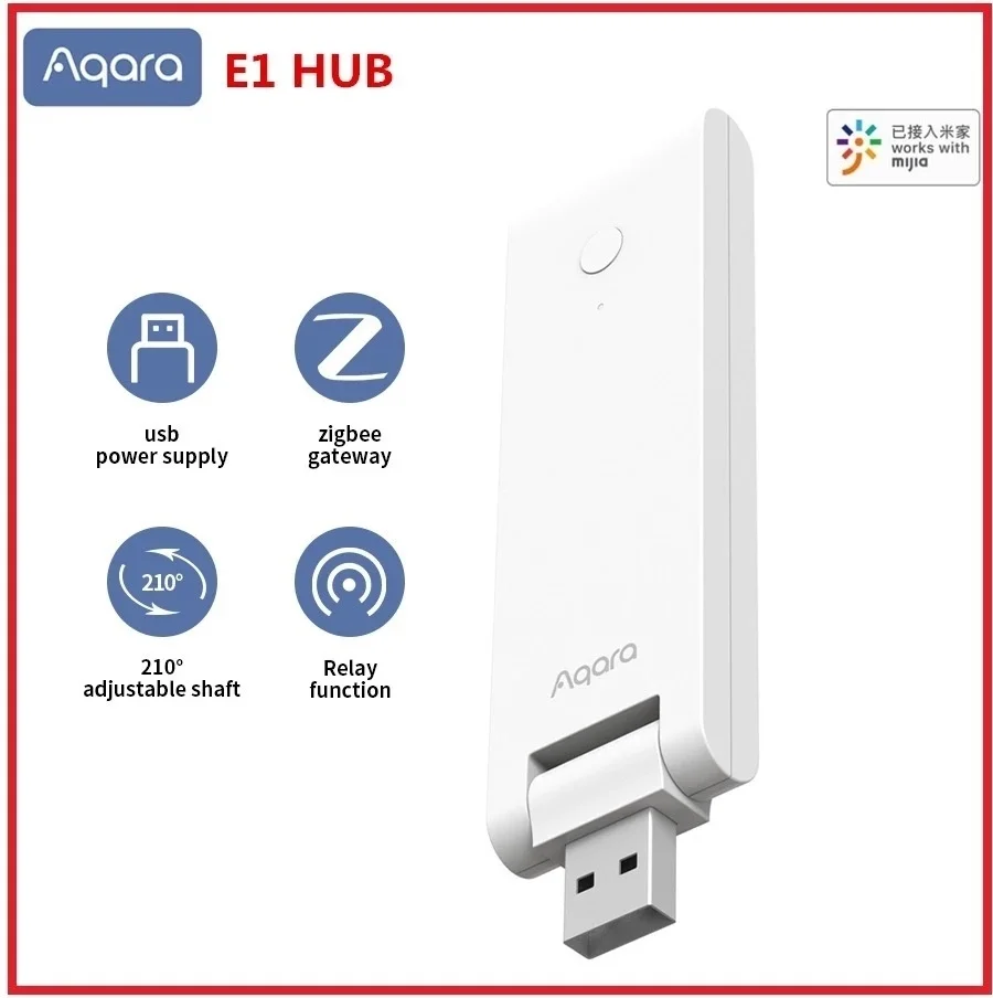 New Aqara E1 Hub Zigbee 3.0 USB Smart Gateway Wireless Connect Remote For Mijia Mi home Control | Электроника
