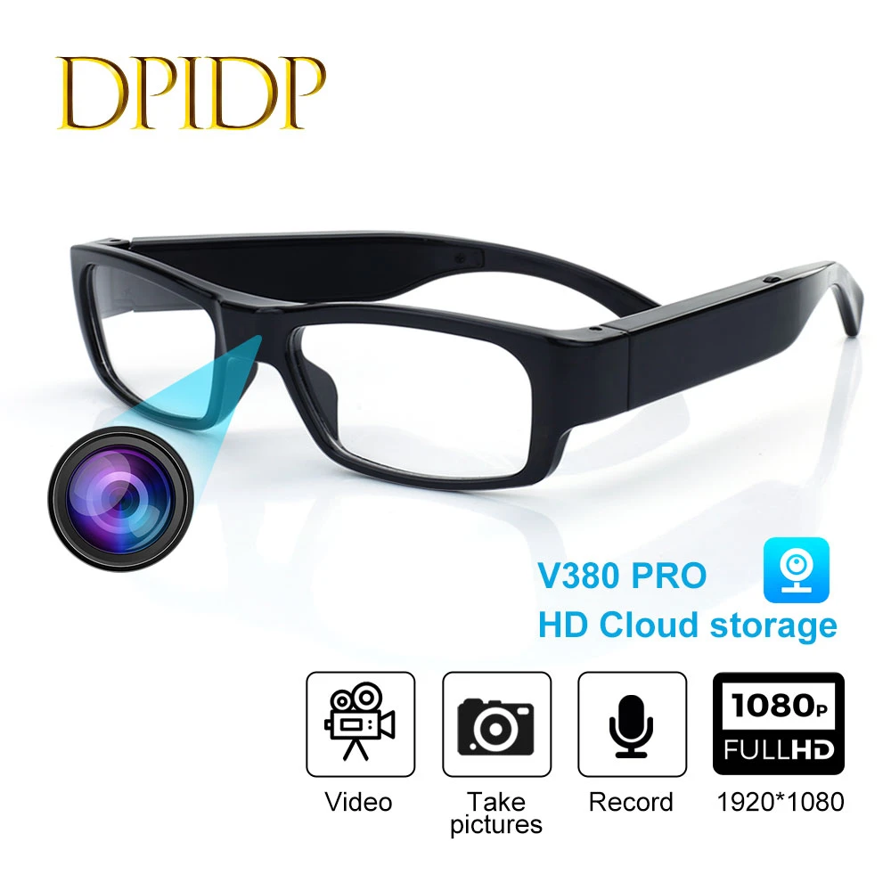 1080P HD Mini Camcorders Camera Video Driving Record Glasses Cycling Video Smart Glasses With Eyewear Camcorder For Outdoor Cam captured vintage camcorder Camcorders